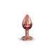 Металева анальна пробка із прикрасою у вигляді кристалу Dorcel - Diamond Plug Rose Gold S - 2