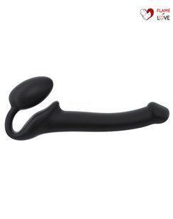 Безремінний страпон Strap-On-Me Black S, повністю регульований, діаметр 2,7 см