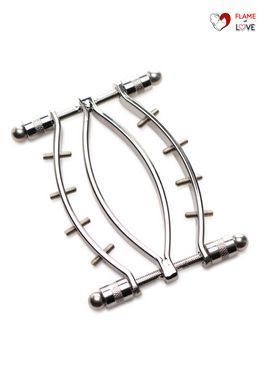 Затискач для вагіни Master Series: Spread 'Em Poker Vagina Clamp with Adjustable Pressure Screws, ши