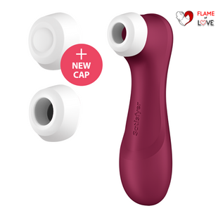 Вакуумний стимулятор клітораз вібрацією та Liquid AirPro 2 Generation 3 колір: бордовийSatisfyer (Німеччина)