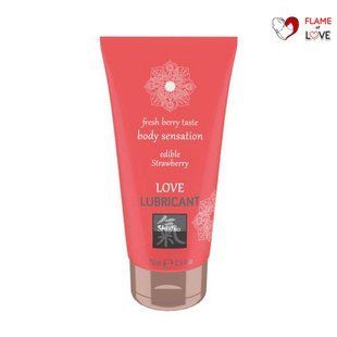 Їстівний лубрикант SHIATSU LOVE Полуниця, 75 мл HOT, One Size
