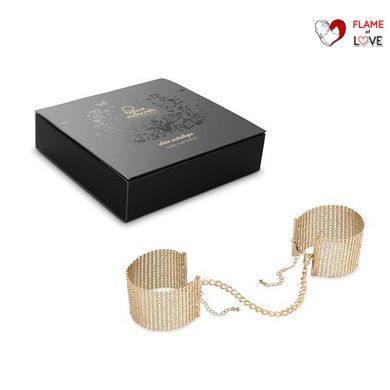 Наручники Bijoux Indiscrets Desir Metallique Handcuffs - Gold, металеві, стильні браслети