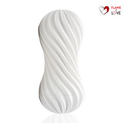 Мастурбатор Tenga Flex Silky White зі змінною інтенсивністю, можна скручувати