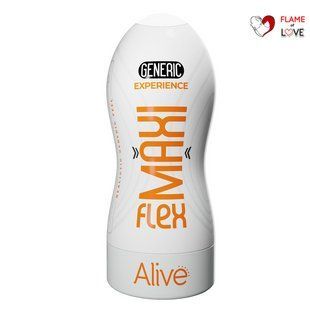Мастурбатор Alive Maxi Flex L Generic, реалістичний вхід, рельєфний канал