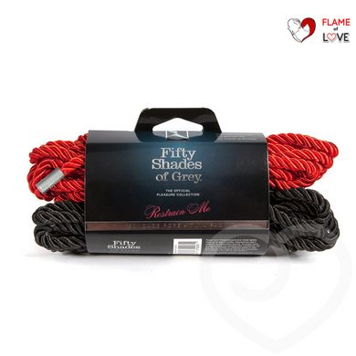 Набір мотузок для бондажа "Зв'яжи мене", Черный / Красный