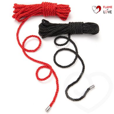 Набір мотузок для бондажа "Зв'яжи мене", Черный / Красный