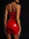 Сукня лакована червона "Спокусниця Марго" XL, блискавка на всю довжину позаду - 2