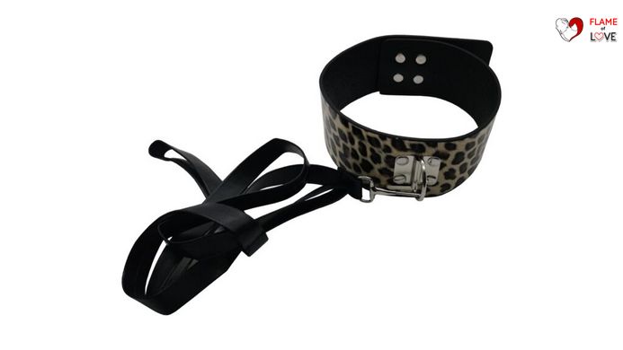 Набір MAI BDSM STARTER KIT Nº 75 Leopard: батіг, кляп, наручники, маска, нашийник, мотузка, затискач