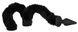 Анальна пробка із гнучким хвостом Bad Kitty чорна, 3.5 х 73 см - 4