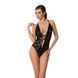 Боді з дуже глибоким декольте Passion DARYL BODY XXL/XXXL, black - 1