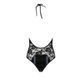 Боді з дуже глибоким декольте Passion DARYL BODY XXL/XXXL, black - 4