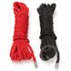 Набір мотузок для бондажа "Зв'яжи мене", Черный / Красный - 2