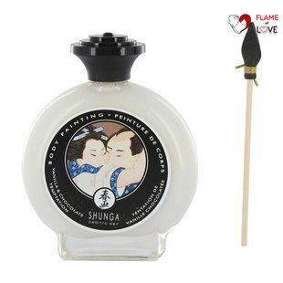 Фарба для тіла Shunga BODYPAINTING &ndash; Vanilla-Chocolate Temptation (100 мл) без глютену та парабенів