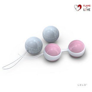 Набір вагінальних кульок LELO Beads Mini, діаметр 2,9 см, змінне навантаження, 2х28 та 2х37 г