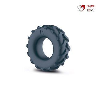 Ерекційне кільце-шина Boners Tire Cock Ring &ndash; Grey, внутрішній діаметр 2,5 см