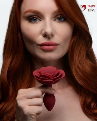 Анальна пробка силікон троянда Master Series Booty Bloom Silicone Anal Plug With