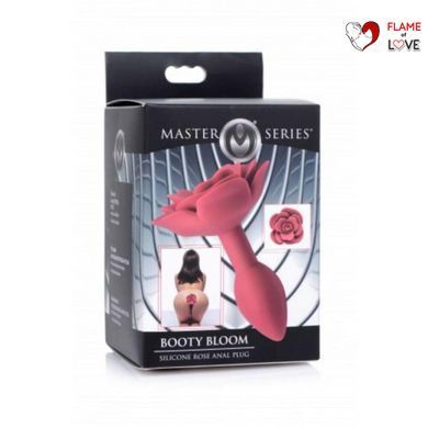 Анальна пробка силікон троянда Master Series Booty Bloom Silicone Anal Plug With