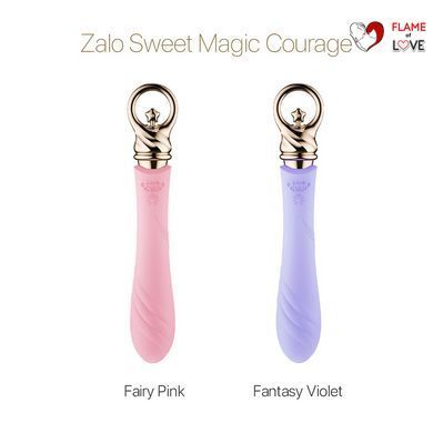 Вібратор для точки G із підігрівом Zalo Sweet Magic - Courage Fantasy Violet