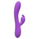 Вібратор-кролик Wooomy Gili-Gili Vibrator with Heat Purple, відросток з вушками, підігрів до 40°С - 1