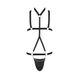 Комплект чоловічої білизни зі стреп Passion 039 SET ANDREW L/XL Black, стринги, шлейки - 5