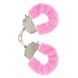 Наручники рожеві з хутром Toy Joy Furry fan cuffs - 2