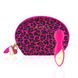 Мінівібромасажер Rianne S: Lovely Leopard Pink, 10 режимів роботи, косметичка-чохол, мед.силікон - 1