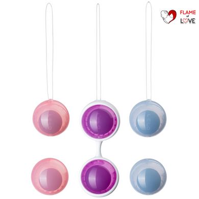 Набір вагінальних кульок LELO Beads Plus, діаметр 3,5 см, змінне навантаження 2х28, 2х37 та 2х60 г