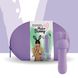 Мінівібратор FeelzToys Magic Bunny Purple з двома насадками - 1