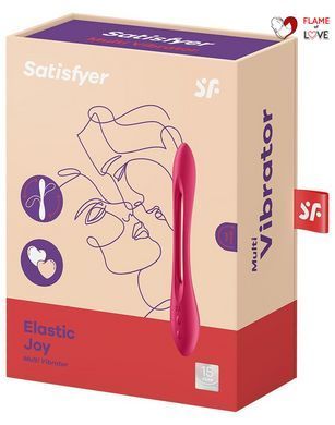 Універсальний гнучкий вібратор для пар Satisfyer Elastic Joy Red
