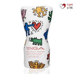 Мастурбатор Tenga Keith Haring Soft Case Cup (м&rsquo;яка подушечка) стисний