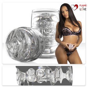 Двосторонній мастурбатор Fleshlight Quickshot Autumn Falls, компактний, зі зліпка вульви та ануса порнозірки