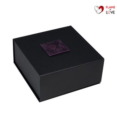 Преміум наручники LOVECRAFT фіолетові, натуральна шкіра, в подарунковій упаковці