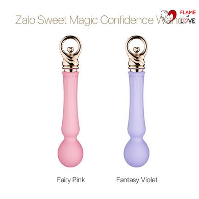 Вібромасажер із підігрівом Zalo Sweet Magic - Confidence Wand Fantasy Violet