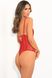 Боді DOWN TO FLAUNT BODYSUIT RED, S/M - 2