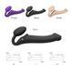 Безремінний страпон з вібрацією Strap-On-Me Vibrating Black L, діаметр 3,7см, пульт ДК, регульований - 4