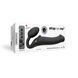 Безремінний страпон з вібрацією Strap-On-Me Vibrating Black L, діаметр 3,7см, пульт ДК, регульований - 6