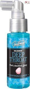 Спрей для мінету Doc Johnson GoodHead DeepThroat Spray - Cotton Candy 59 мл для глибокого мінету