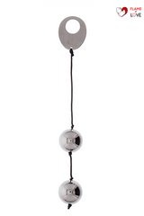 Вагінальні кульки DOMINO METALLIC BALLS, SILVER, Сріблястий