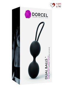 Вагінальні кульки Dorcel Dual Balls Black, діаметр 3,6 см, маса 55 г