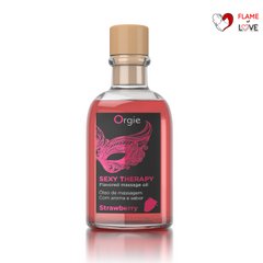 Набір: масажна олія + перо смак: полуниця ORGIE (Бразилія-Португалія)