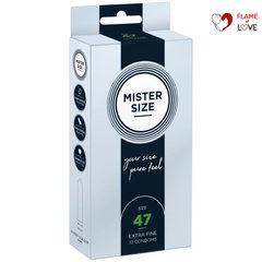 Презервативи Mister Size - pure feel - 47 (10 condoms), товщина 0,05 мм