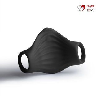 Мастурбатор Rocks Off Palm Black, петлі для пальців, 10 режимів