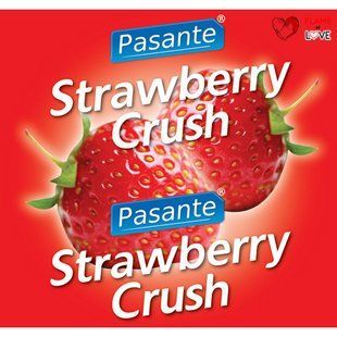 Презервативи оральні Pasante Strawberry Crush зі смаком полуниці (ціна за упаковку, 144 шт.)