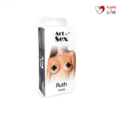 Сексуальні наклейки на груди Art of Sex – Ruth. Чорний