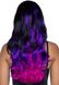 Leg Avenue Allure Multi Color Wig Black/Purple - 2