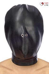 Капюшон для БДСМ Fetish Tentation Closed BDSM hood in leatherette