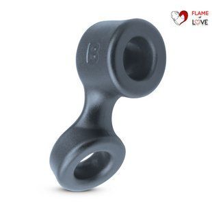 Ерекційне кільце Boners Cock Ring And Ball Stretcher - Grey
