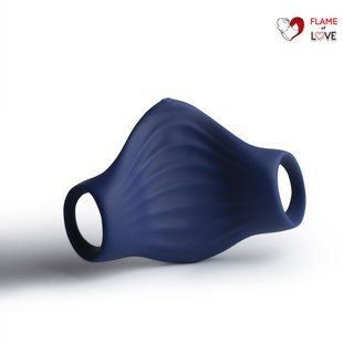 Мастурбатор Rocks Off Palm Blue, петлі для пальців, 10 режимів
