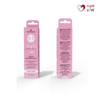Спрей для мінету Sensuva Deeply Love You Cotton Candy (29 мл), для глибокого мінету