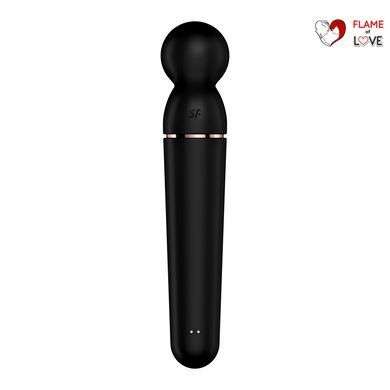 Вібромасажер Satisfyer Planet Wand-er Black/Rosegold, дуже потужний, бездротовий